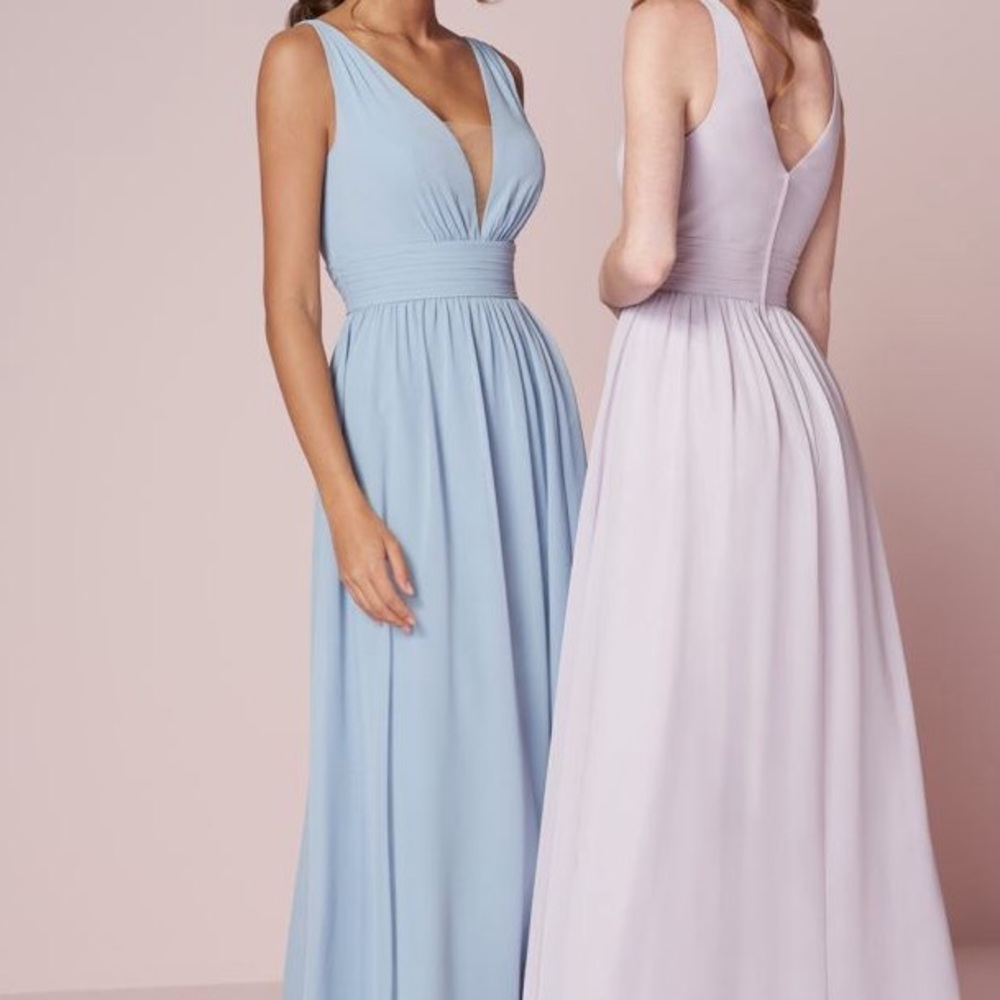 **mink Christina wu bridesmaid dress